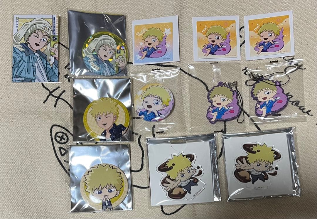 【最終価格】モブサイコ100 グッズまとめ売り エクボ テル 芹沢 ショウ