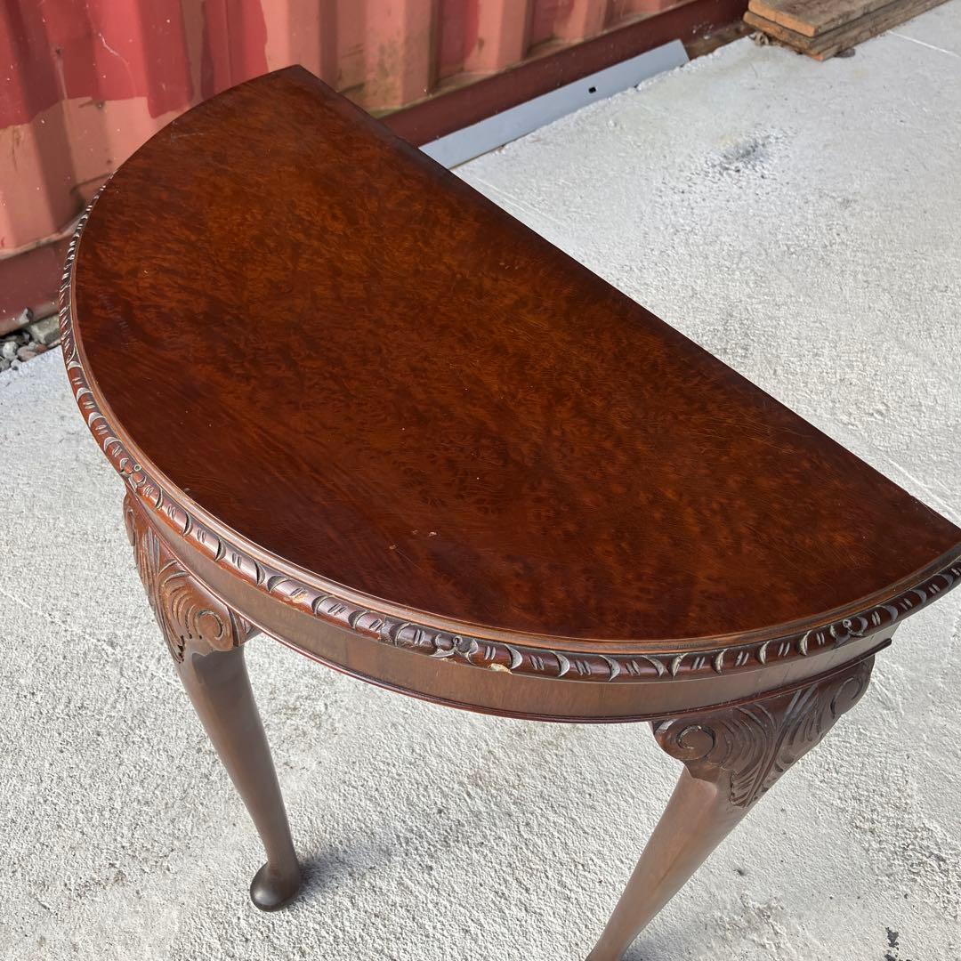 ヴィンテージ　英国製　マホガニー材　コンソール