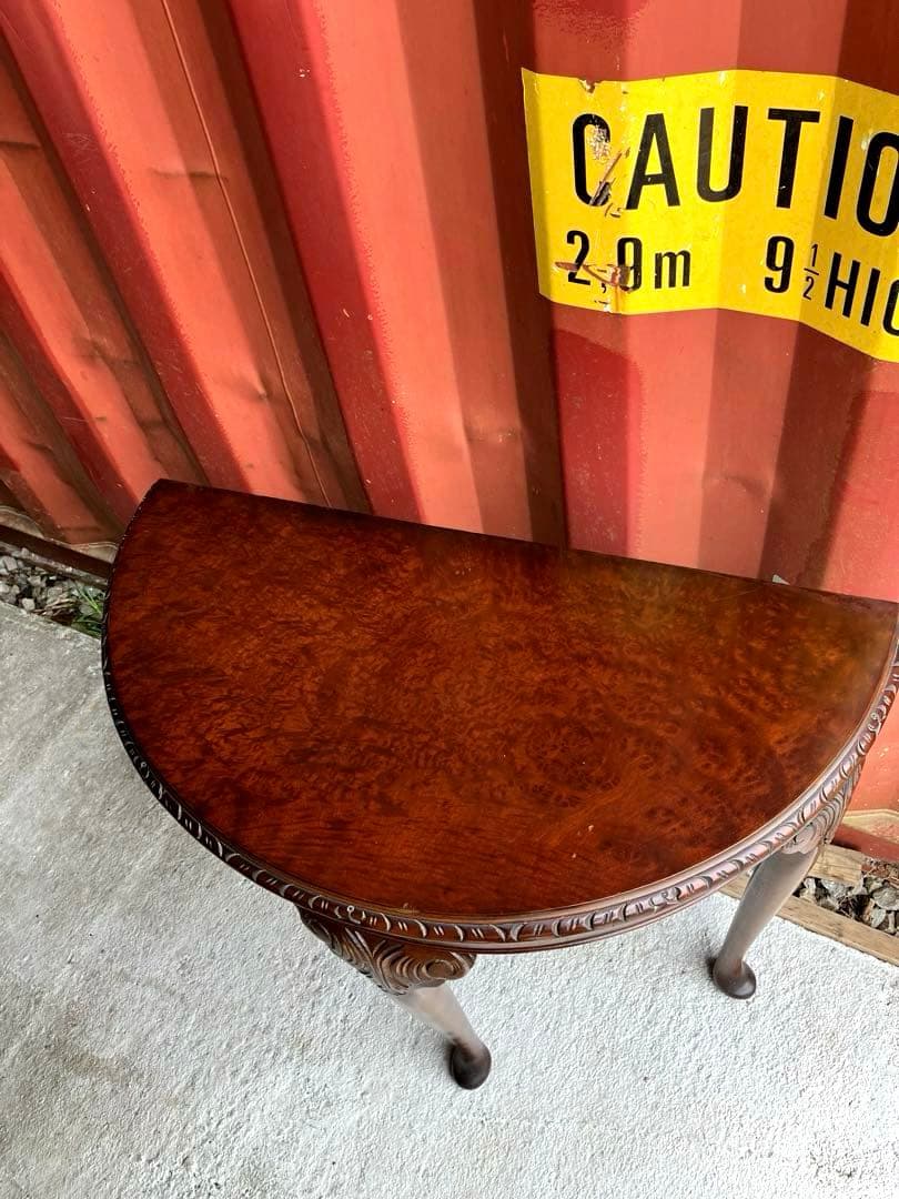 ヴィンテージ　英国製　マホガニー材　コンソール