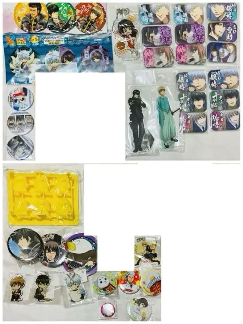 ★銀魂　グッズ纏め売り　銀時土方沖田高杉神威神楽近藤桂 アクリルスタンド缶バッジ