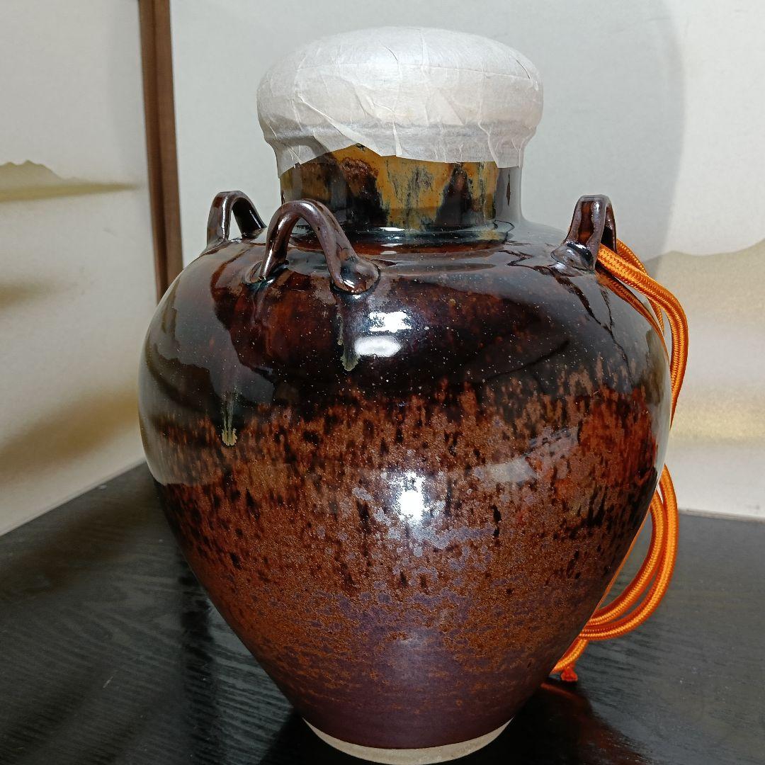 AN98 高取 雪山作 飾壺 飾茶壺 葉茶壺 共箱 口切茶事 未使用