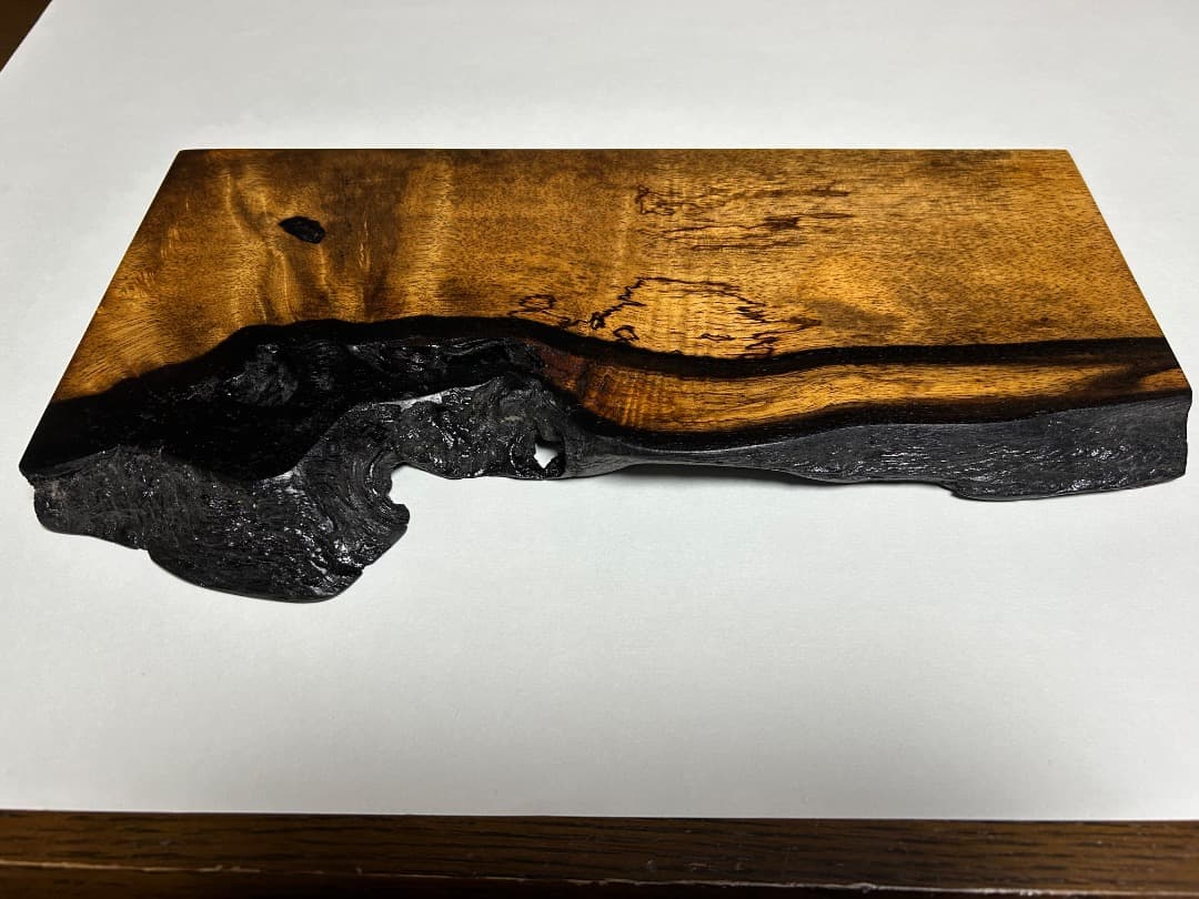 木製花台 (黒柿?)