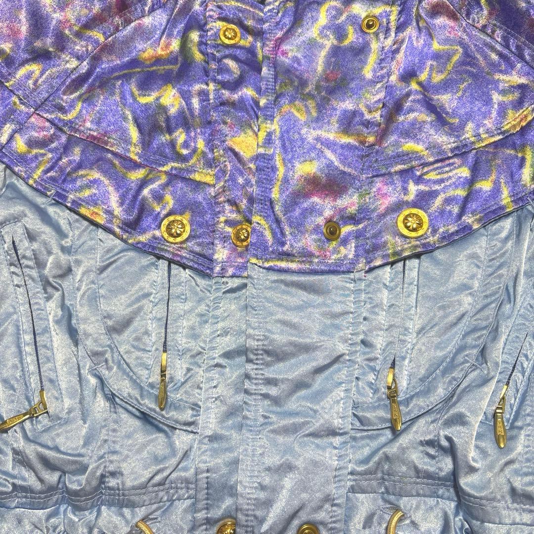 最終値下げヴィンテージ スノーウェア　ウールフード付き上下　スキーウェア金ボタン