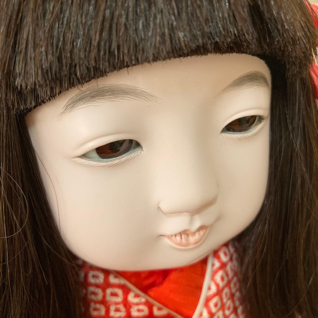 お座り市松人形　東光作　着せ替え可能　縮緬和服　傷なし