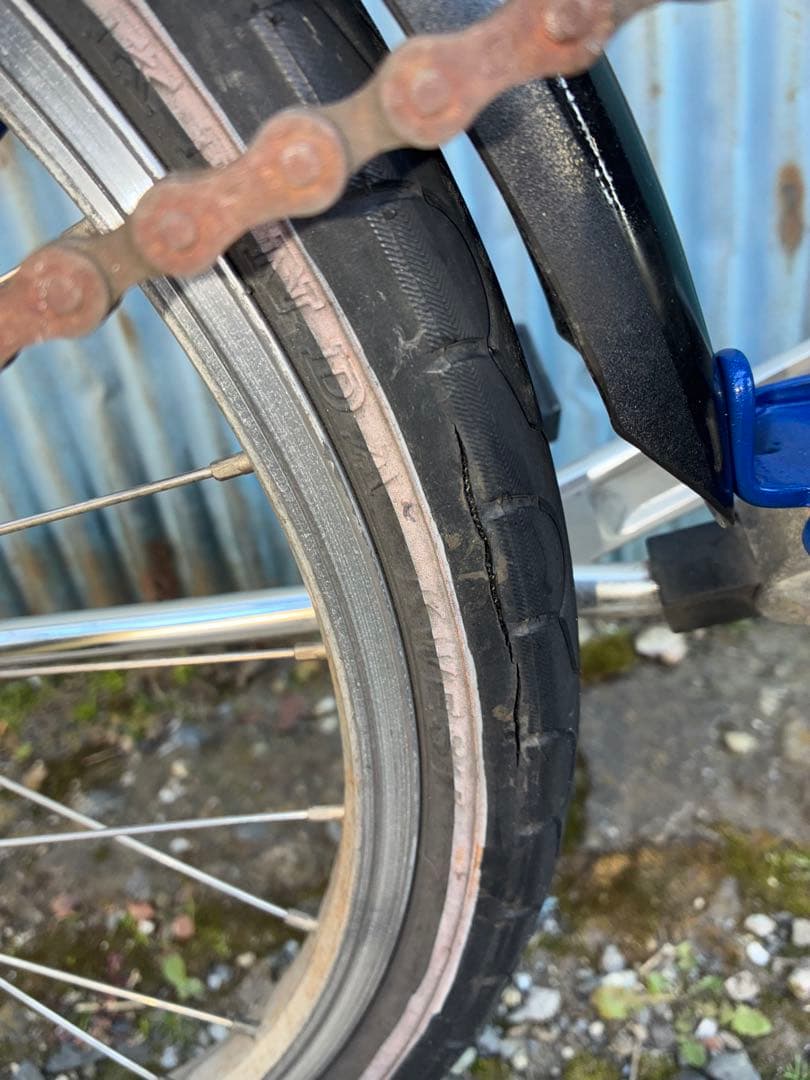 【整備済】折り畳み自転車 DAHON route 青 7段変速