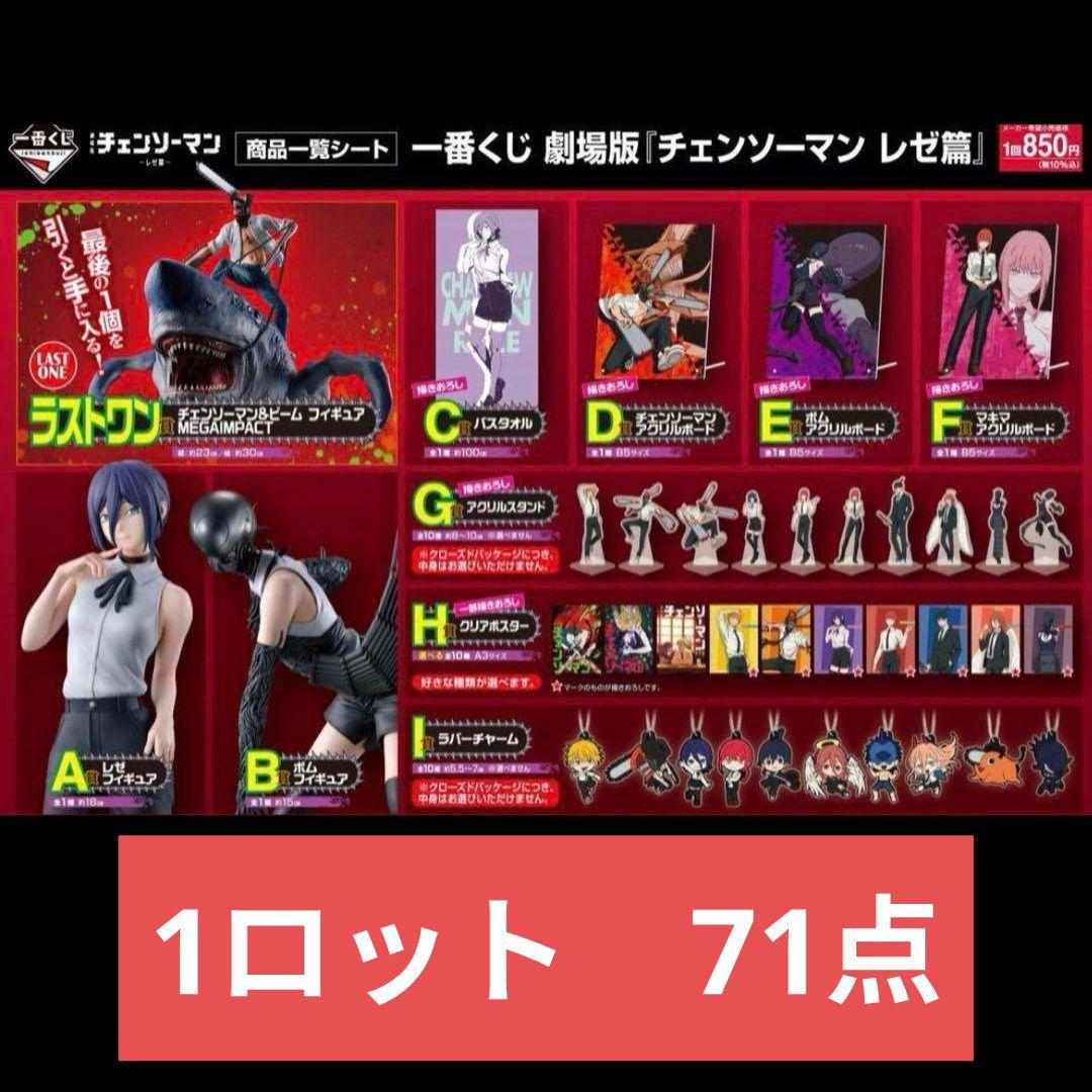 チェンソーマン　一番くじ 1ロット71点