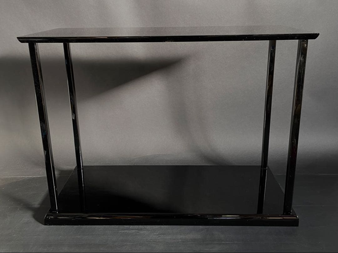 【美品】「母」輪島塗 真台子 塗師 吉端 峰彩 共箱 栞 茶道具 （Fい）