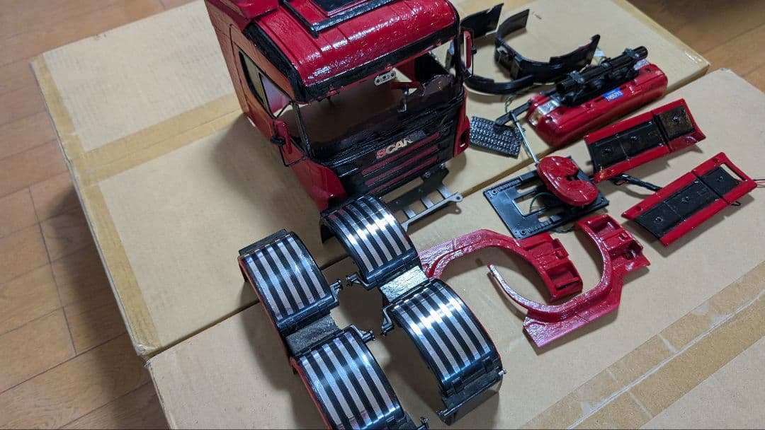 1/14 タミヤ スカニア 6×4 シャシ キャビン シャーシ MAN トラック