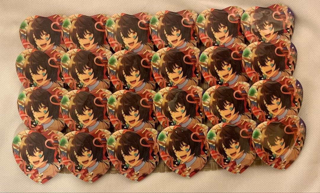 朔間凛月ハート缶バッジ 24個 ザッカマートA4痛バッグフリルトートバッグピンク