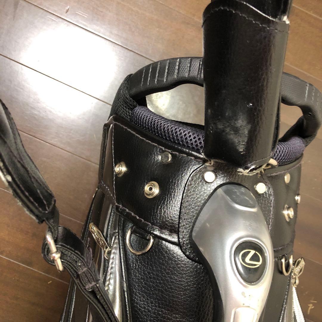 連休特価　Lexus ✖️Admiralキャディバッグ 黒 ストライプ