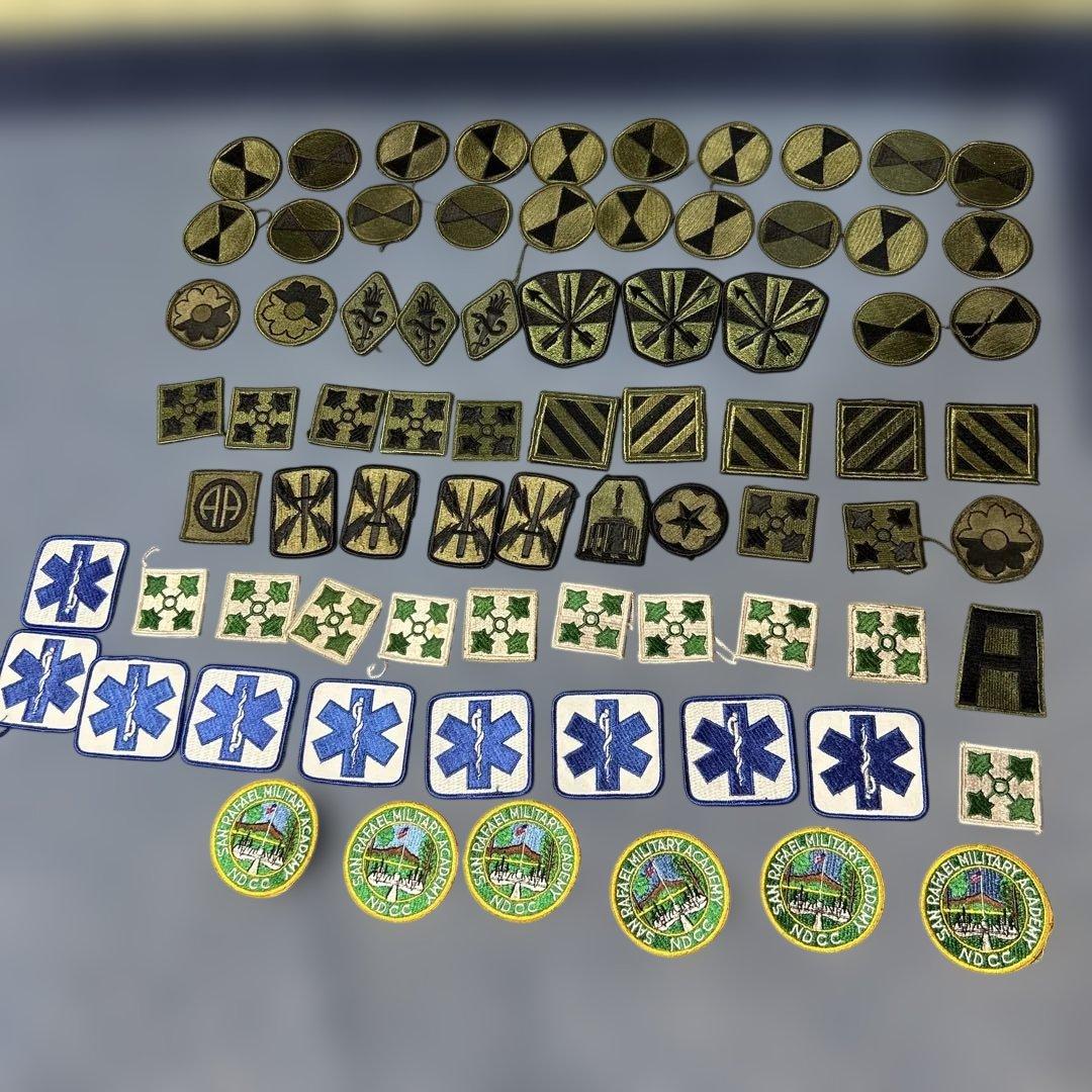 軍用刺繍パッチセット 76枚まとめ売り　ビンテージワッペン　軍物