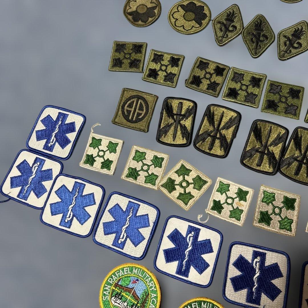 軍用刺繍パッチセット 76枚まとめ売り　ビンテージワッペン　軍物