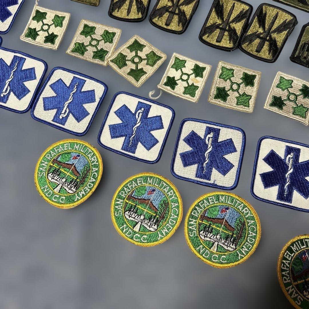 軍用刺繍パッチセット 76枚まとめ売り　ビンテージワッペン　軍物