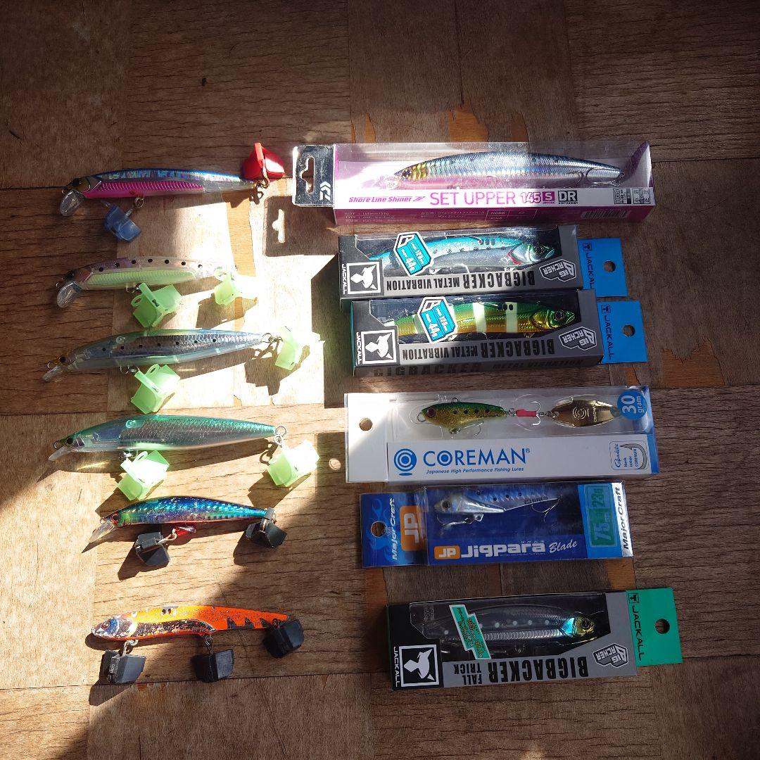 ショアジギング引退！　ミノー　バイブ　セット！