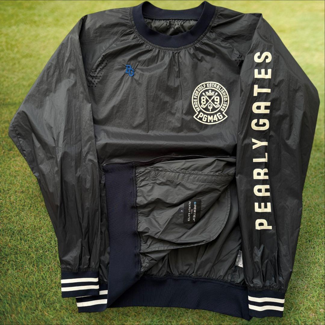 PERTEX素材　パーリーゲイツ　ジャケット　スニード　紺　M〜L相当　ブルゾン