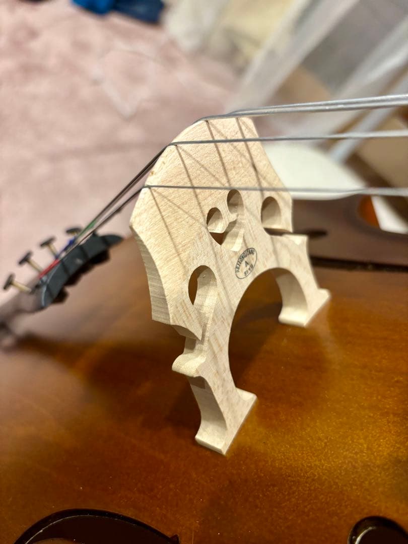 【San】1/2 チェロ ソフトケース・弓付き 初心者向け 分数