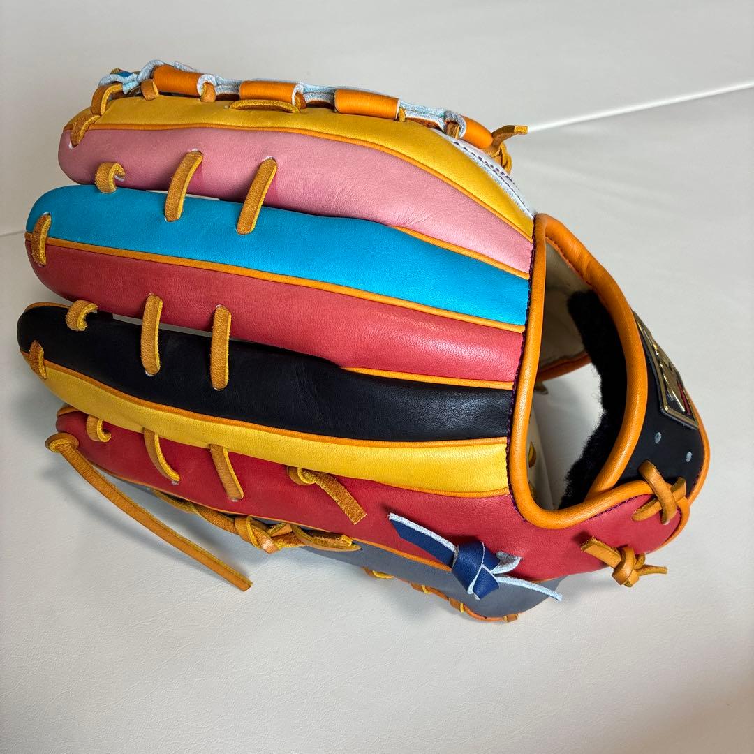 ZETT プロステイタス　オーダーグラブ　マルチカラー　内野手用