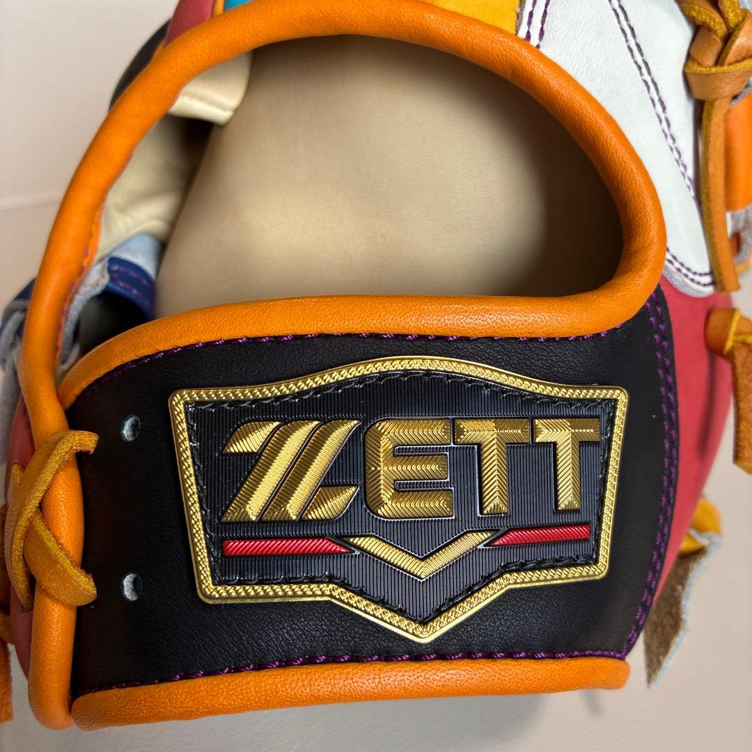 ZETT プロステイタス　オーダーグラブ　マルチカラー　内野手用