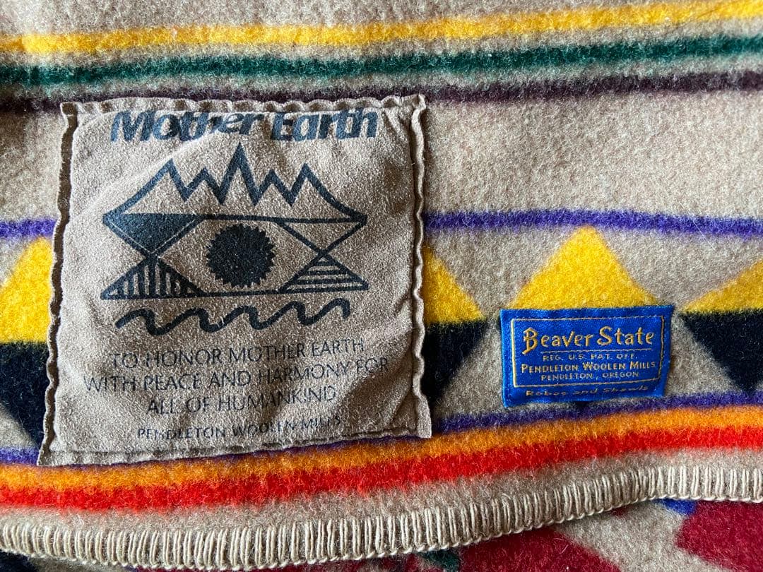 【残り1点！】ペンドルトン マザーアース ウール ブランケット 90's