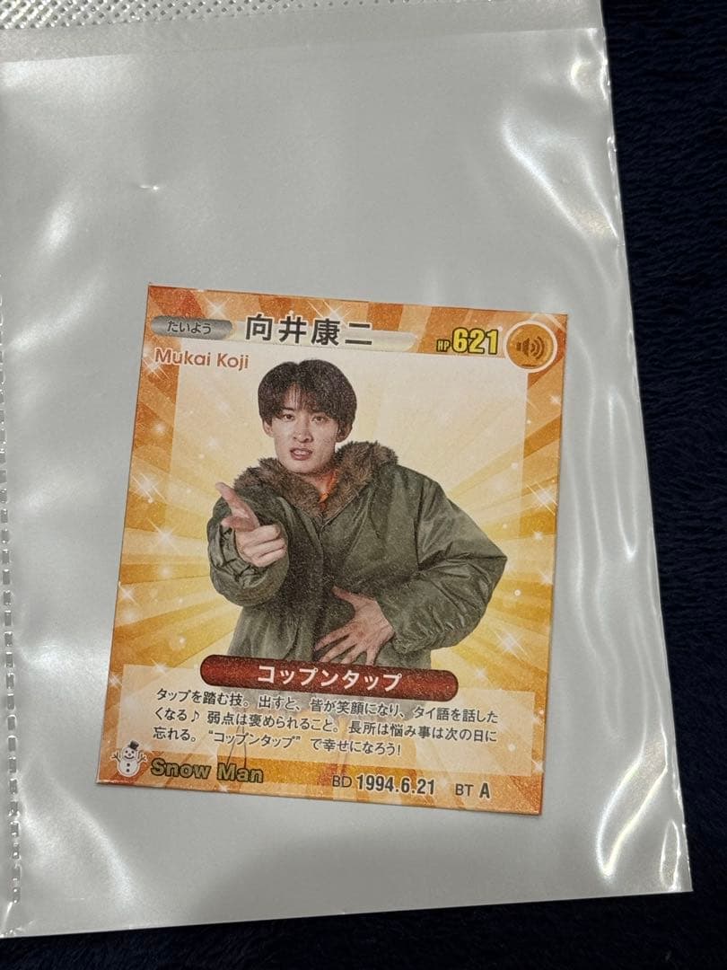 Man 向井康二　ちふれ　クリアファイル