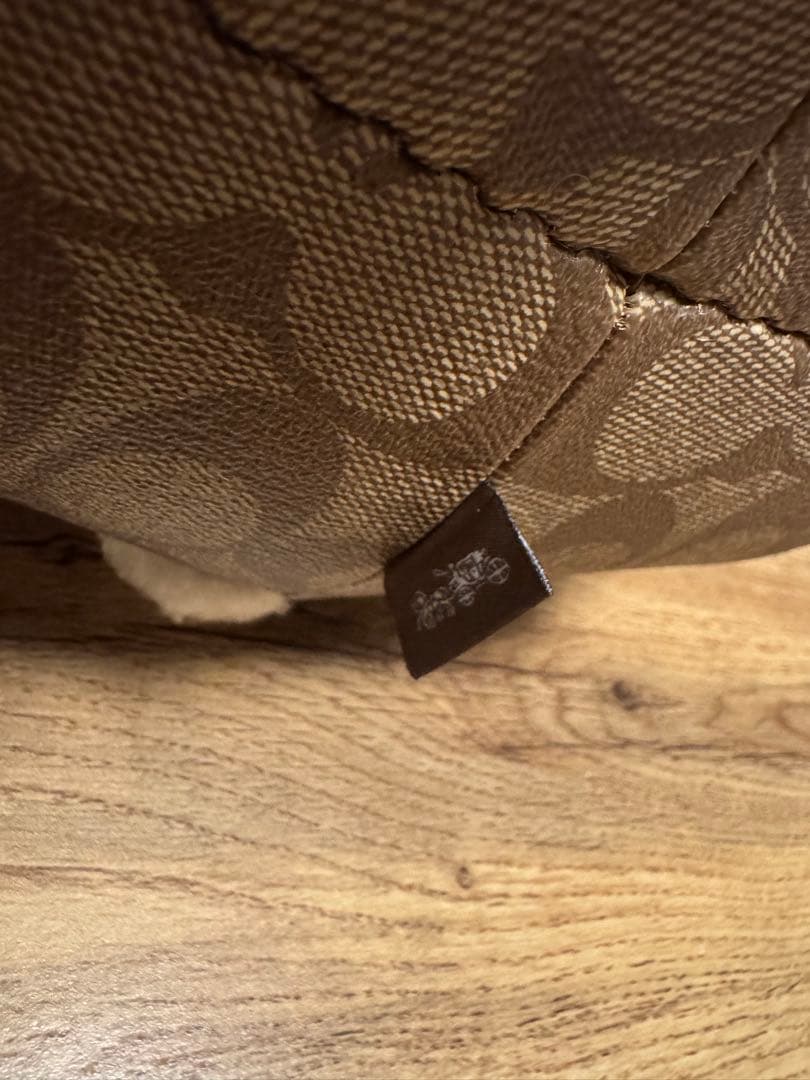 【未使用】希少品 COACH クマ レザー ぬいぐるみ 置物