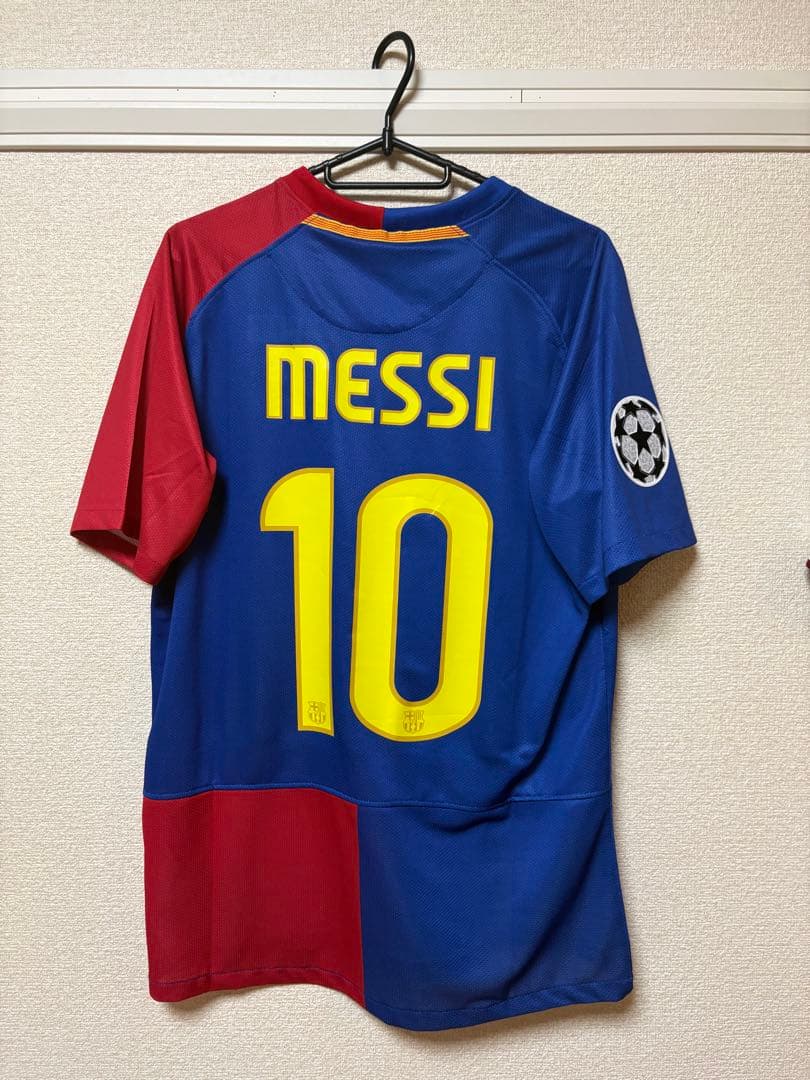 【正規品・タグ付き】 メッシ 08/09 CL決勝vsロナウドユナイテッド 三冠