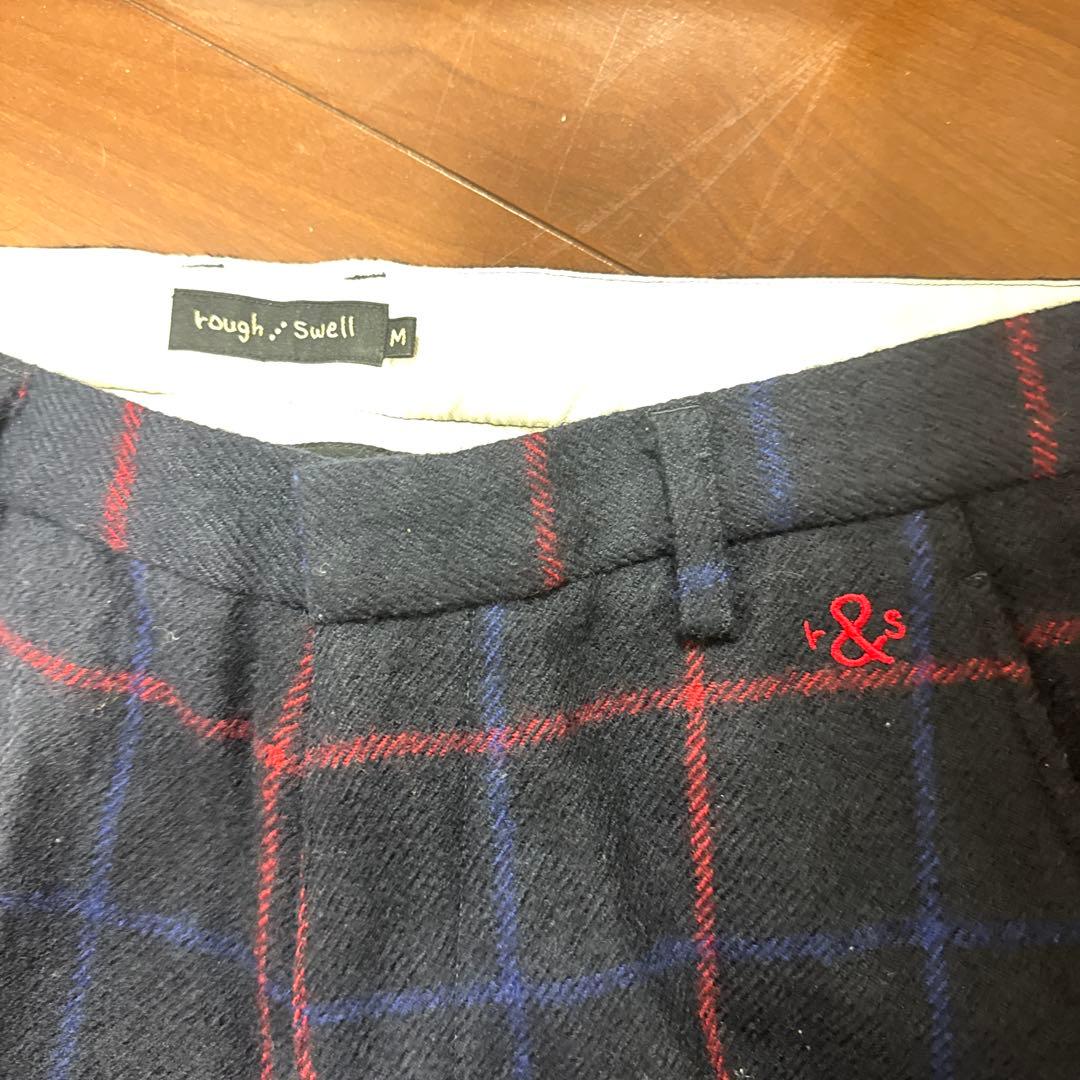 rough & Swell メンズ ゴルフパンツ M チェック柄