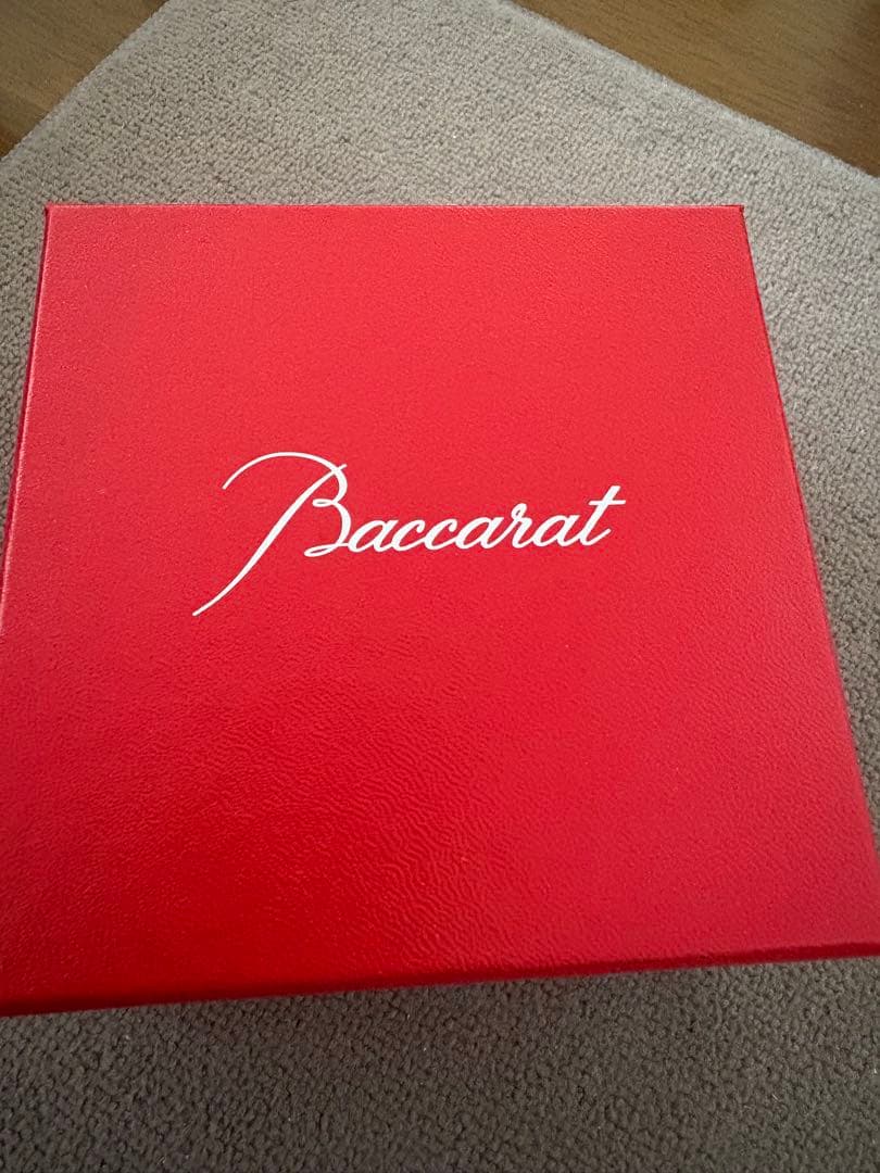 Baccarat 蝶形オブジェ 赤