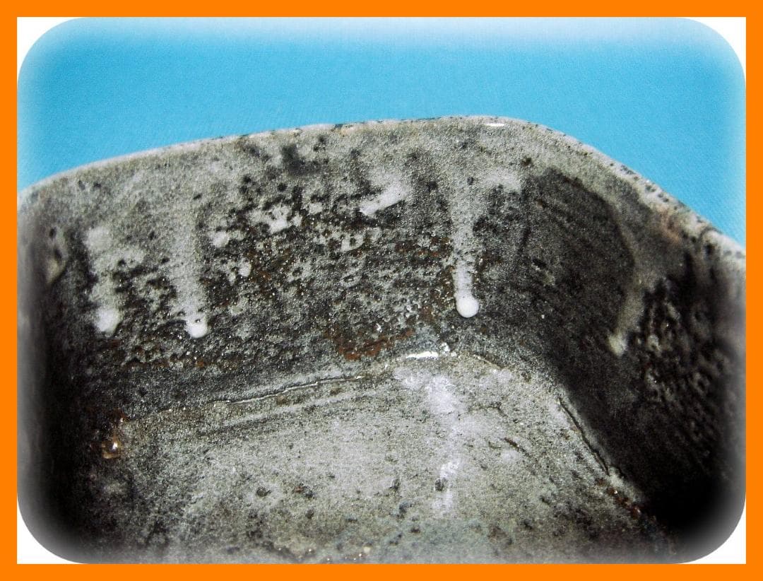 506『鼠志野 角鉢』　/骨董品 古美術 アンティーク 古玩