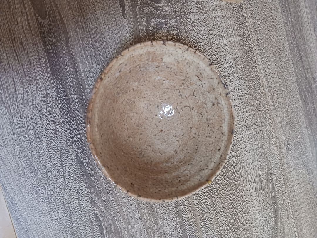 九世　三輪雪堂箱書き「二代休雪作」　古萩茶碗