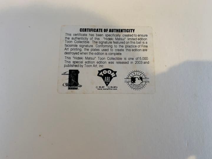 【松井秀喜】超レア品　世界限定5000枚販売　ヤンキース時代