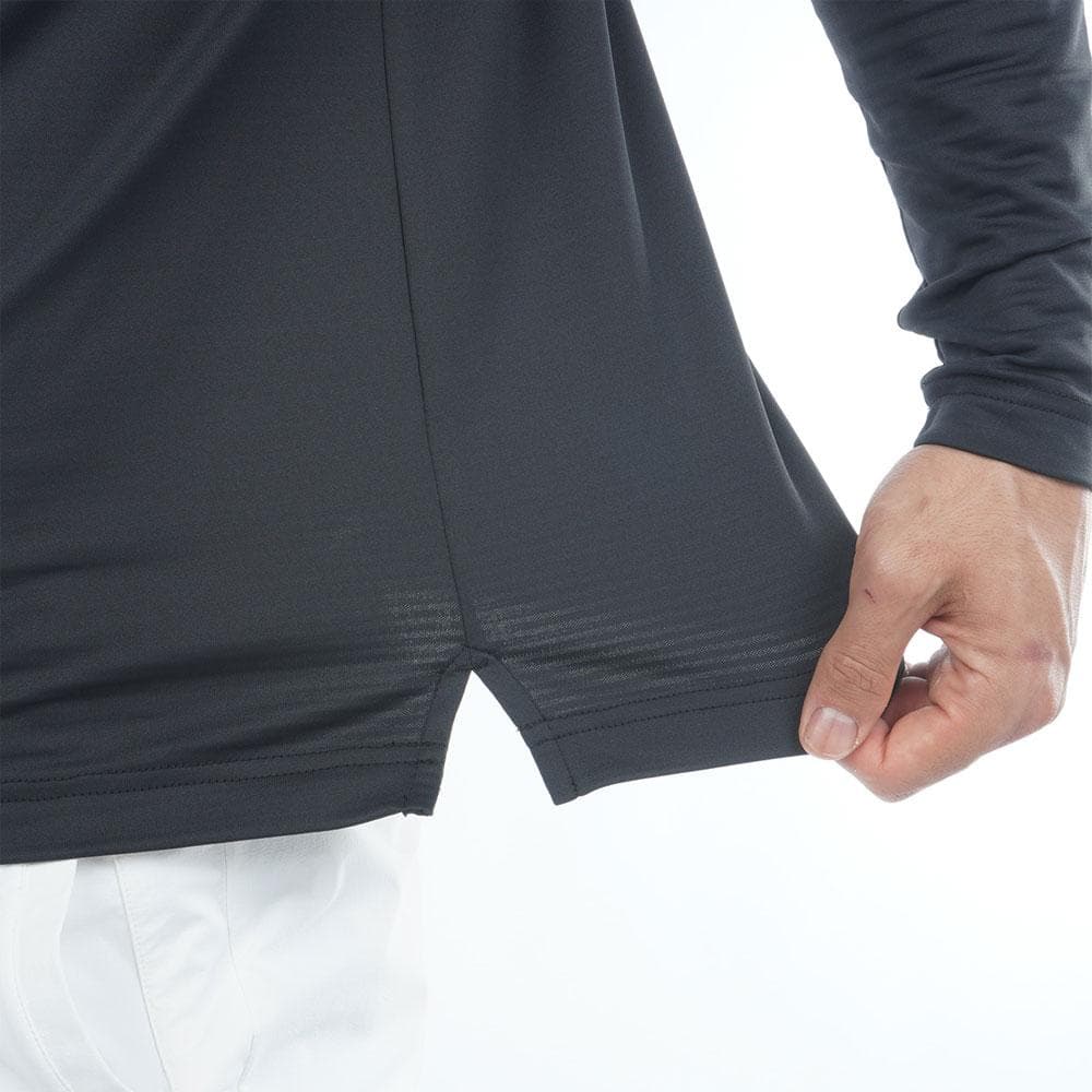 アドミラル ゴルフ フラッグシャツ〔速ポカ〕【L寸】ブラック　adma590