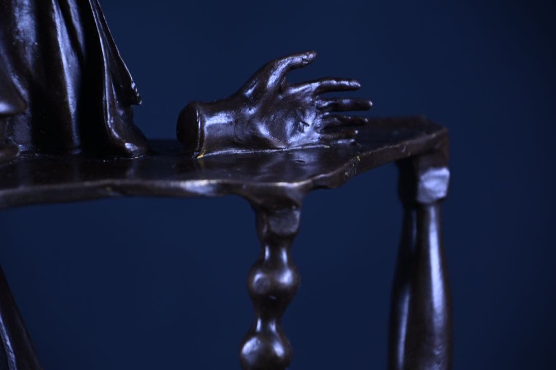 【珍品】幽霊 ブロンズ 置物 ゴースト