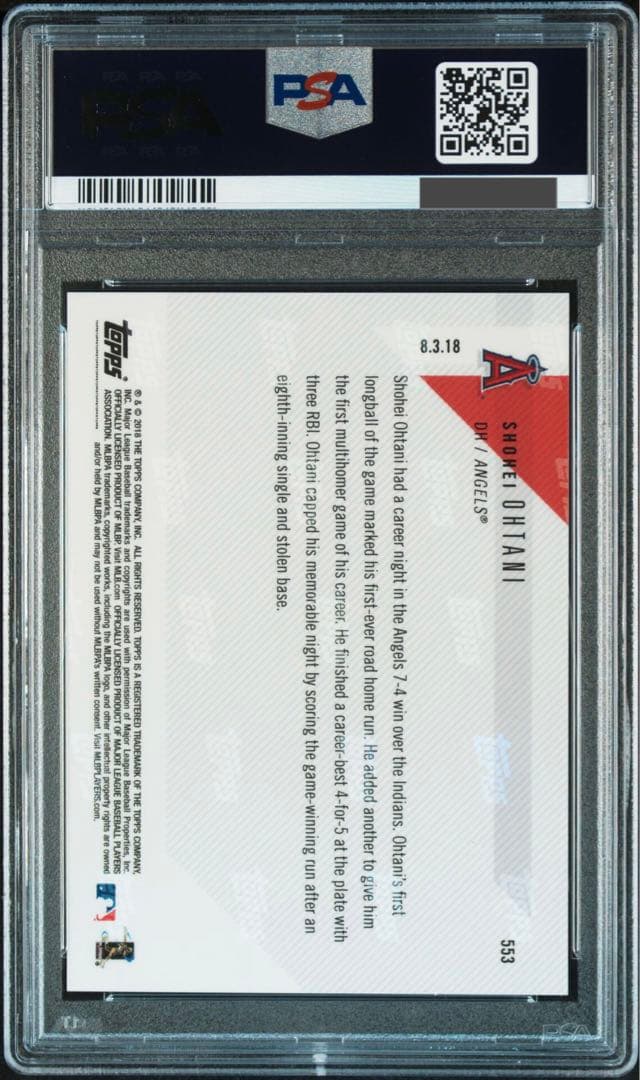 【PSA10】 Topps Now 2018 大谷翔平　RC