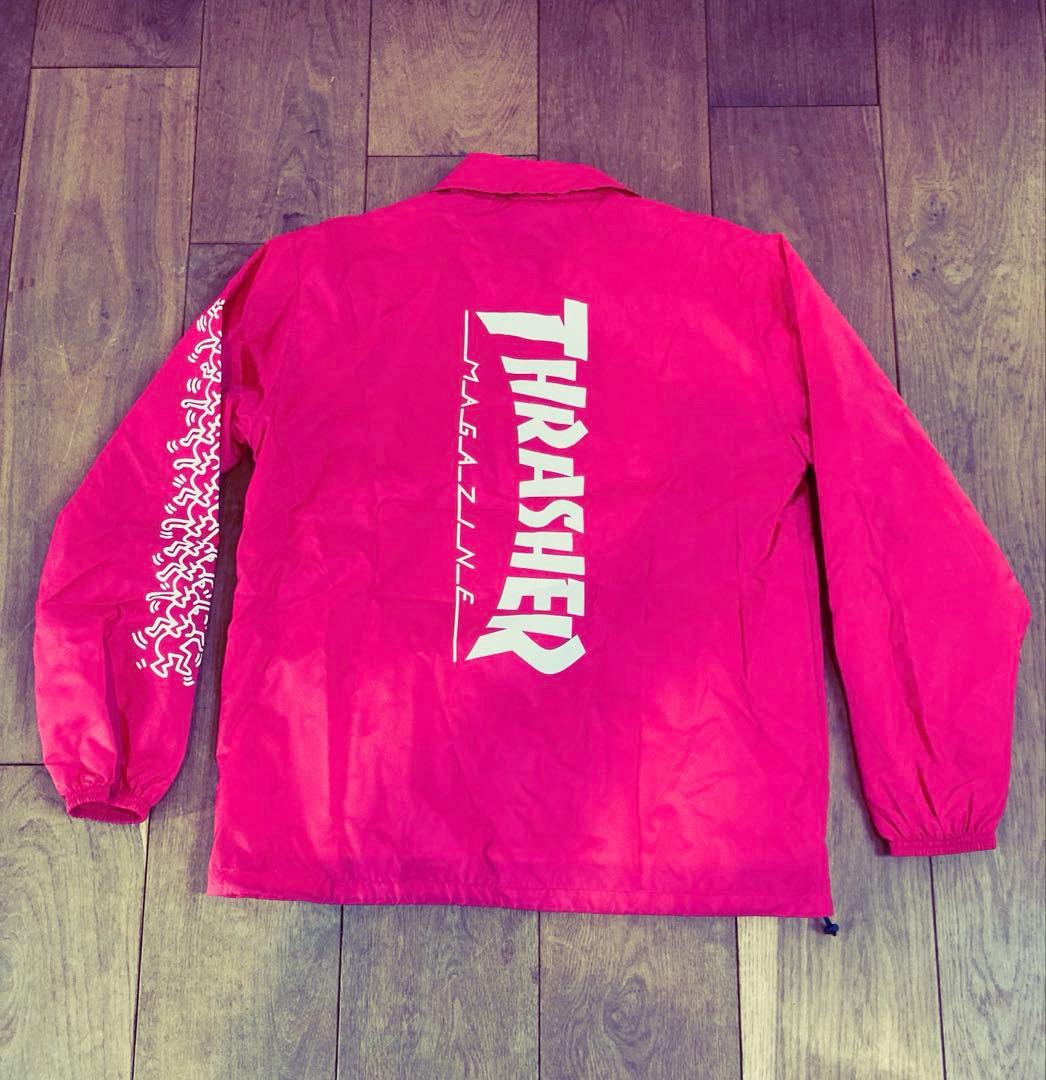 THRATHER ×キースへリング ナイロンジャケット Lサイズ レッド
