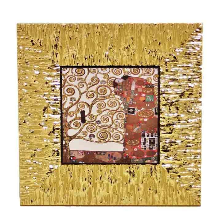 イタリア 額絵 アートフレーム クリムト 抱擁 分離派 1414-619G