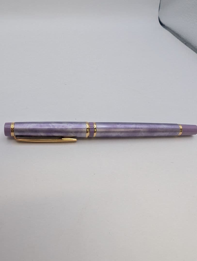 PILOT 万年筆 紫色 マーブル 14K