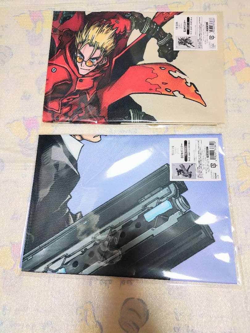 ヴァッシュ ウルフウッド B2布ポスター TRIGUN展 トライガン展