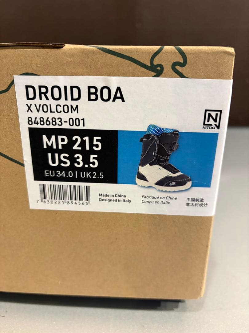 美品・NITRO & VOLCOM コラボ・DROID BOA X・ブーツ