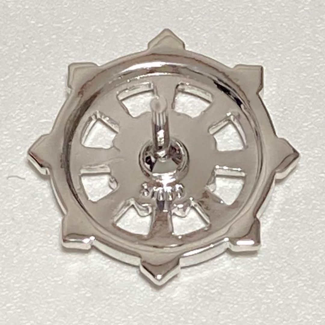 新品 真如苑 真言宗総本山伝燈苑 仏法輪 シルバー 純銀 ネックレス タイピン