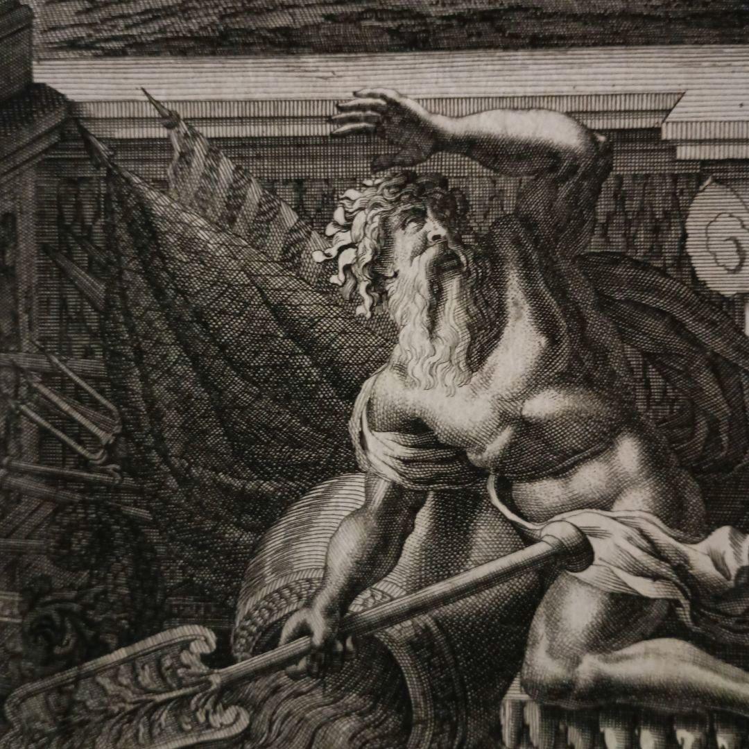 お値下げ　額装品　1673年　J.DOLIVAR 「ライン侵攻の図」稀少　美品