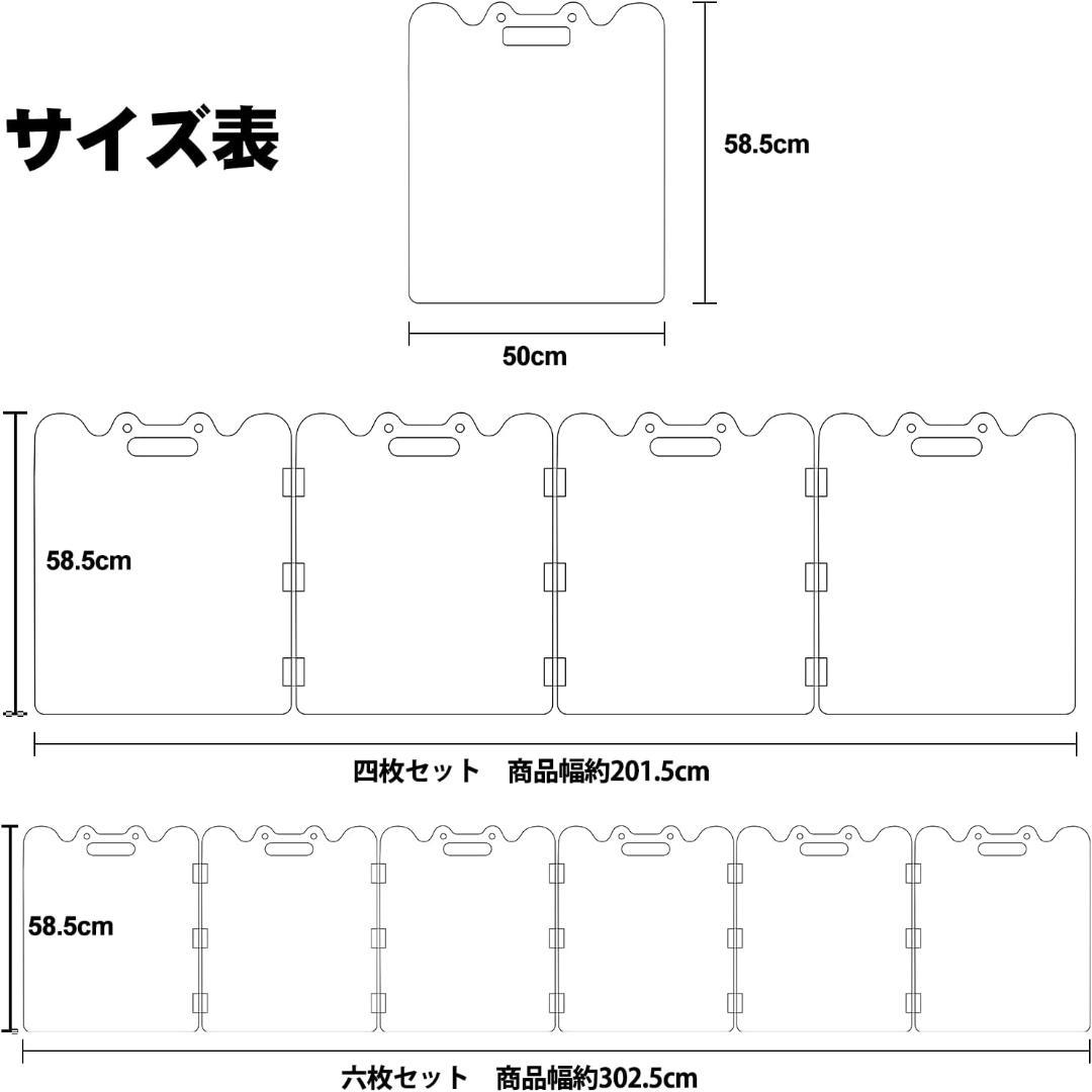 Qonimm ペットフェンス アクリル板 折りたたみ 200cm 未開封
