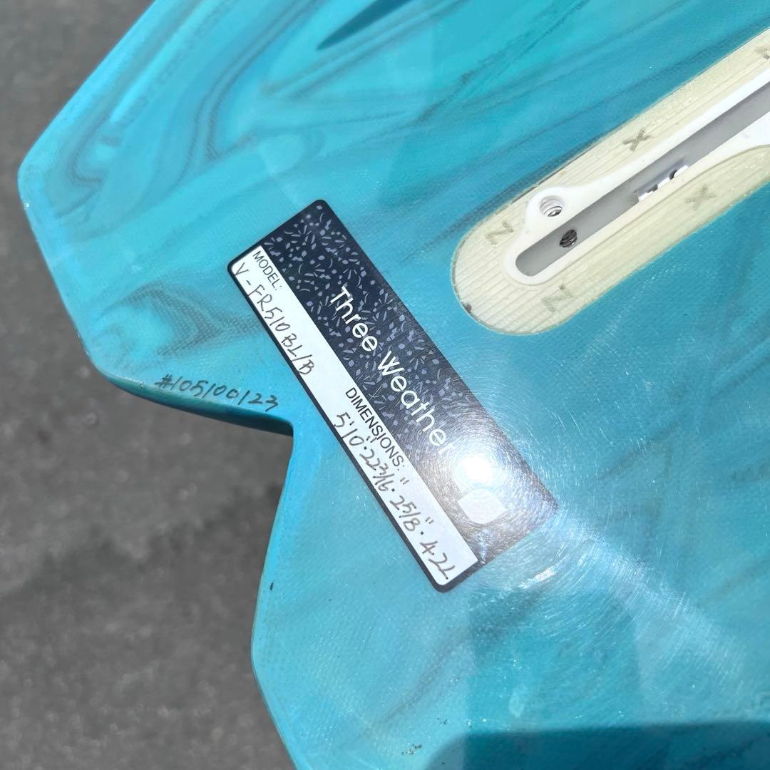 Three Weather FREELY ファンボード 5’10 5フィン 42
