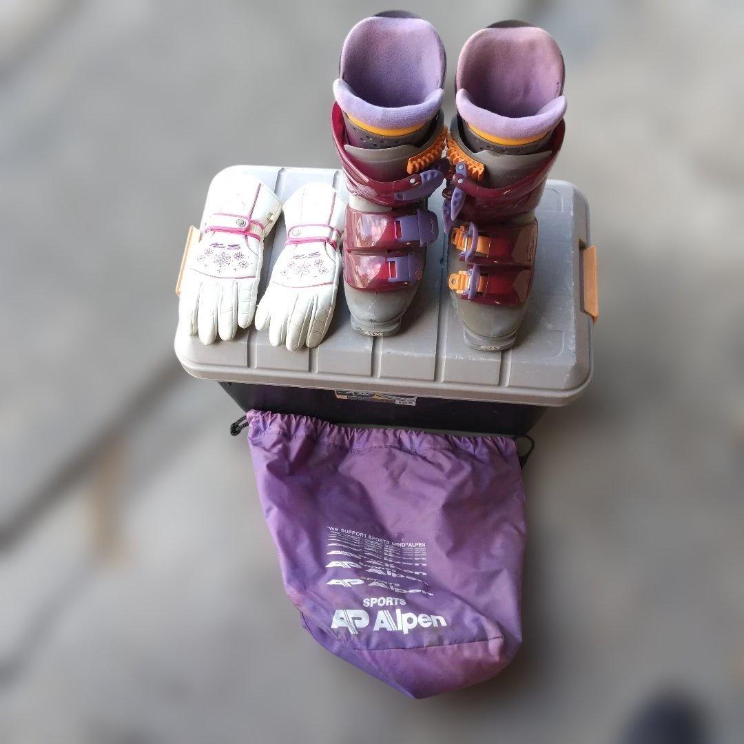 AP Alpen 、スキー、スノーボードブーツ(女性用)、手袋