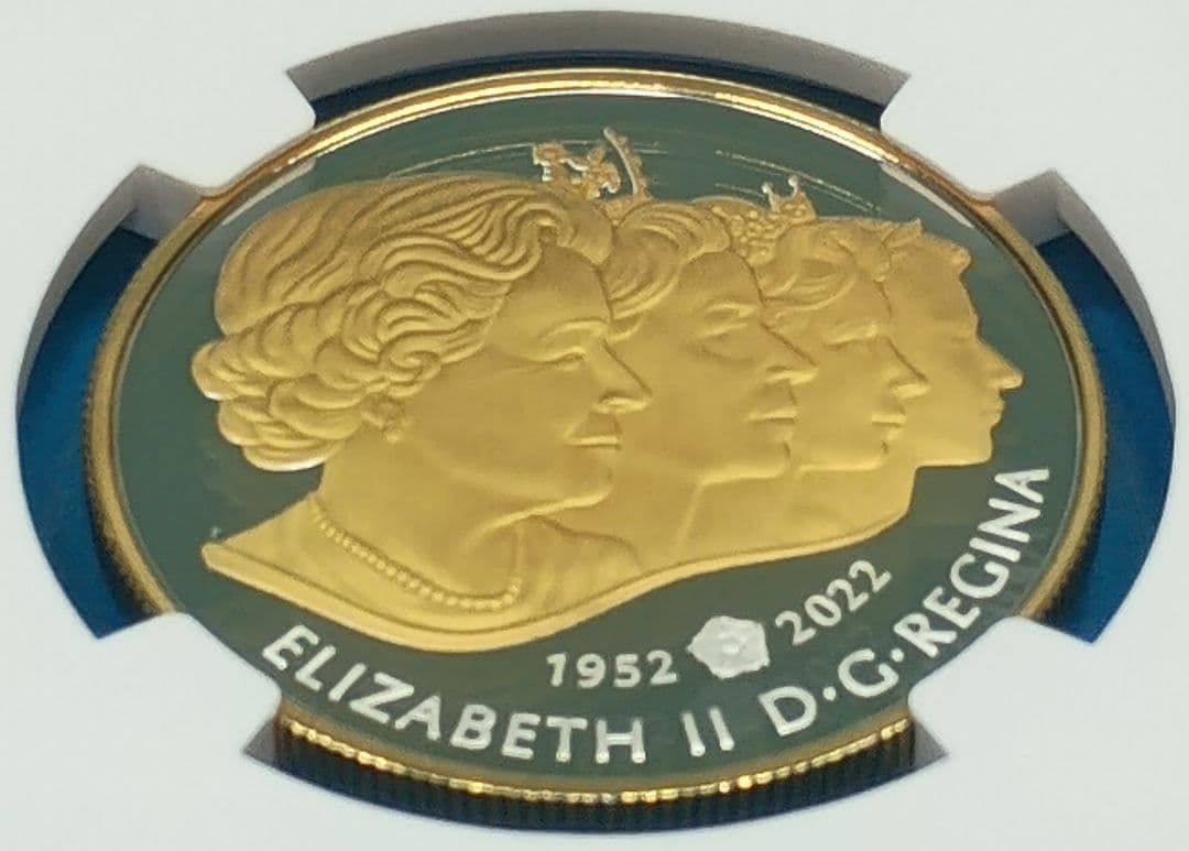 2022 大英帝国王冠 Gilt $1 プルーフ銀貨 NGC PF70UCFR