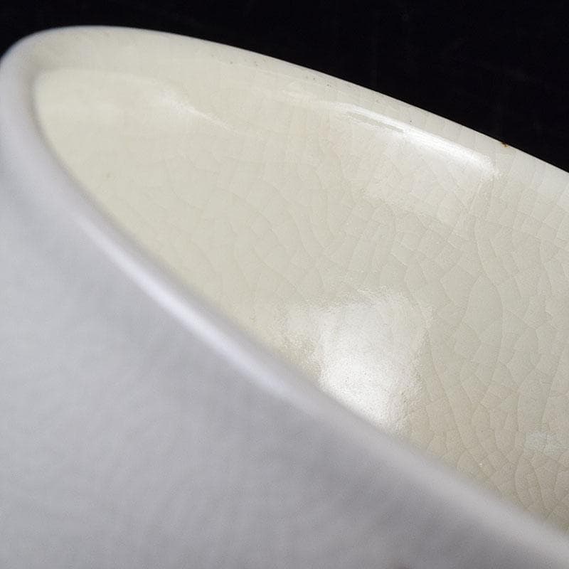 茶道具　真葛焼　宮川香斎作　長造釉　あやめの絵　茶碗　鵬雲斎極め箱　MR9445