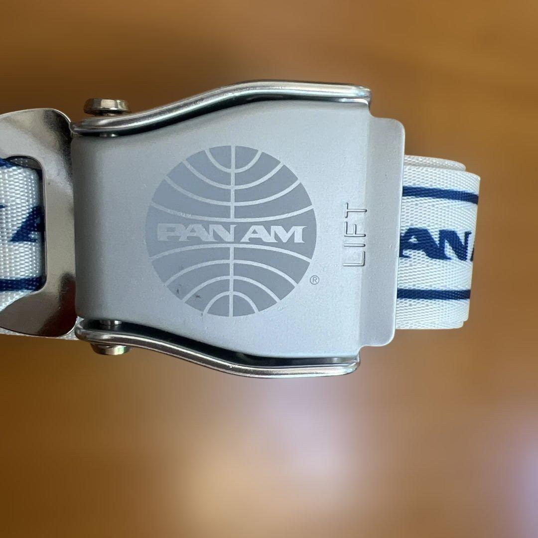 PAN AM ナイロンベルト 金属バックル　シートベルト