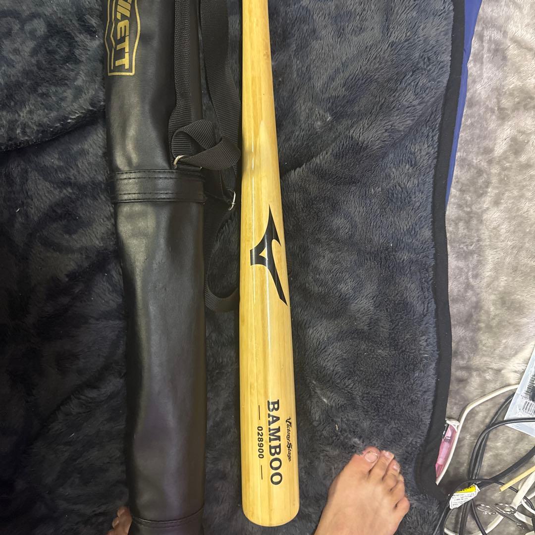 ミズノ バンブー 硬式バット ケース付き