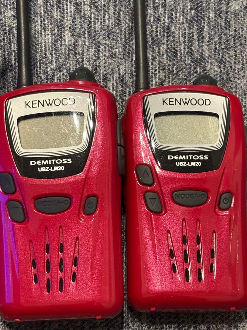 KENWOOD UBZ-LM20 トランシーバー 赤