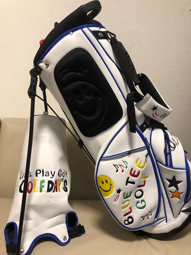 【送料込み】大人気　ブルーティーゴルフ　スマイル　キャディバッグ　ゴルフバッグ